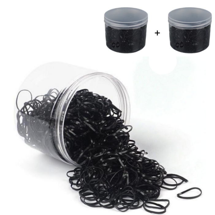 웜네스트 대용량 머리끈 머리고무줄 1000개