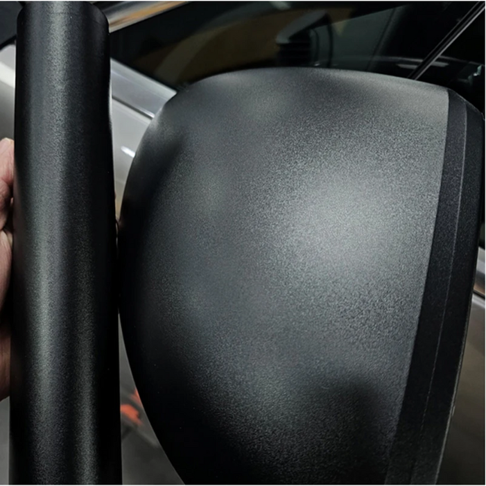 MN 글로시 랩핑지 카본 매트 랩핑 데칼시트지 152cm, 1개, 매트블랙 폭30cm