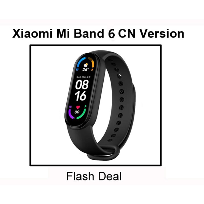 샤오미 미 밴드 6 스마트 손목 AMOLED 혈액 산소 피트니스 트래커, 심박수 블루투스 방수, 5