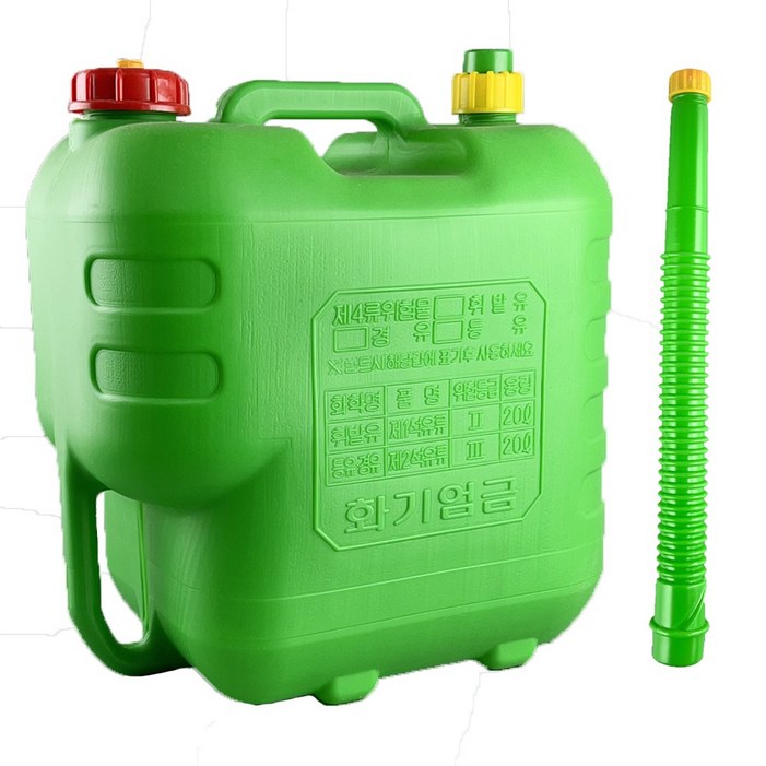 형창플라스틱 석유통 20L, 색상 4종, 선택1 가방자바라 20L 녹색, 1개