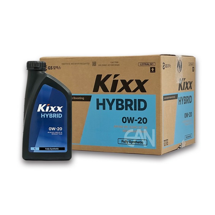 [최신등급] 킥스 KIXX HYBRID 0W20 1박스 (1리터 12개) 하이브리드 HEV 엔진오일