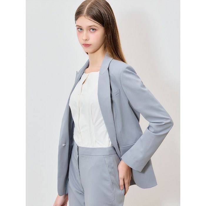 쉬즈미스 2SET 고품격 원버튼 싱글 재킷슬림 슬랙스 2종세트 택가격 416000원