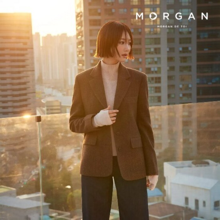 모르간 24FW 윈터 울 헤링본 재킷 런칭 가격 99,900원