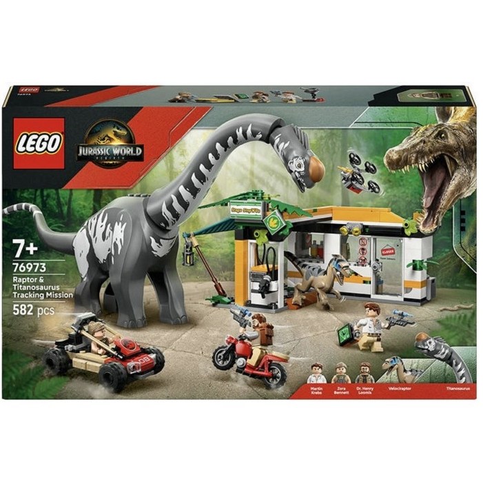 레고 쥬라기월드 76973 랩터와 티타노사우루스 추적 미션