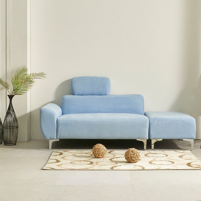 리사 아쿠아텍스 2인 소파+스툴 포함