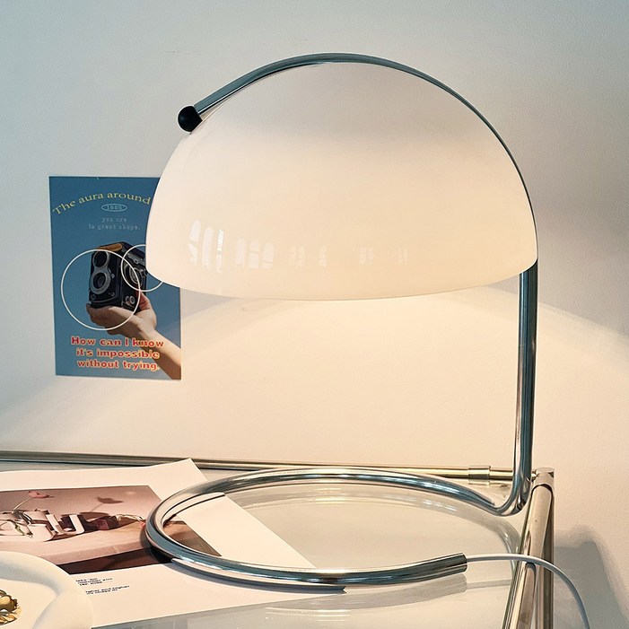 라운드돔 글라스 단스탠드 감성 오브제 미드센츄리 탁상조명 USB 테이블램프 (USB어댑터증정)
