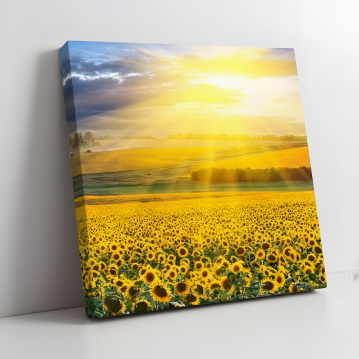 HwaDon 돈 들어오는 인테리어 해바라기 캔버스 그림 액자