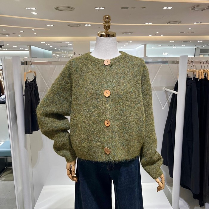 [AK플라자] [밸리걸] 빅 버튼 니트 가디건 614460