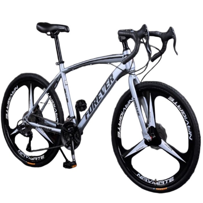 메드멕스 고성능튼튼한 로드자전거 자전거 자바 트렉 룩 26인치 출퇴근용 성인용 입문용, 1개, 160cm, 30단 x 로드용 3포크휠 x 그레이