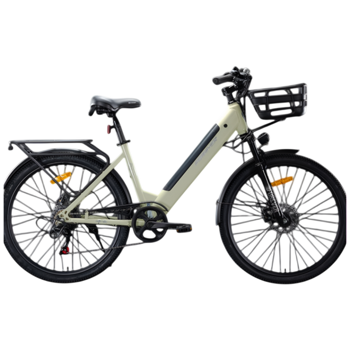 리트바 포에버 미니벨로 전기 자전거 배달 로드 싸이클 출퇴근 성인 고출력 PAS 바구니, 민트 그린, 경량스틸