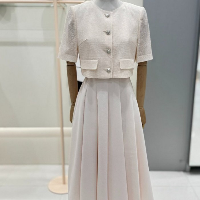 국내백화점 JJ지고트 원피스 플리츠원피스 언밸런스원피스 슬릿원피스 뒤트임원피스