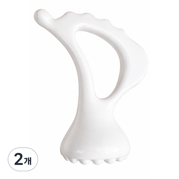 라이언문 도자기 괄사 얼굴 바디 두피, 바디 날개형, 2개