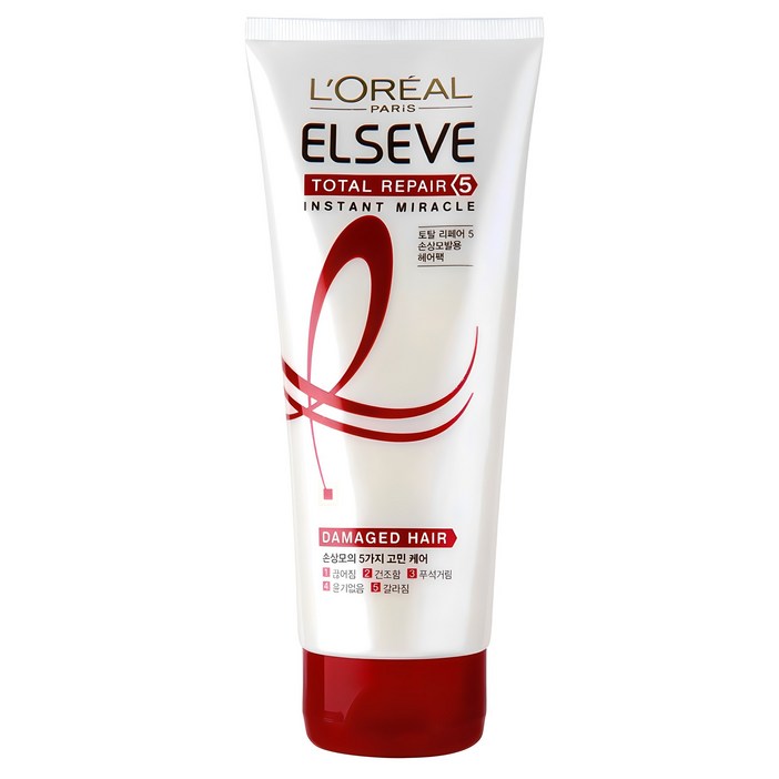 로레알파리 엘세브 토탈 리페어 5 인스턴트 미라클 손상 케어 헤어팩