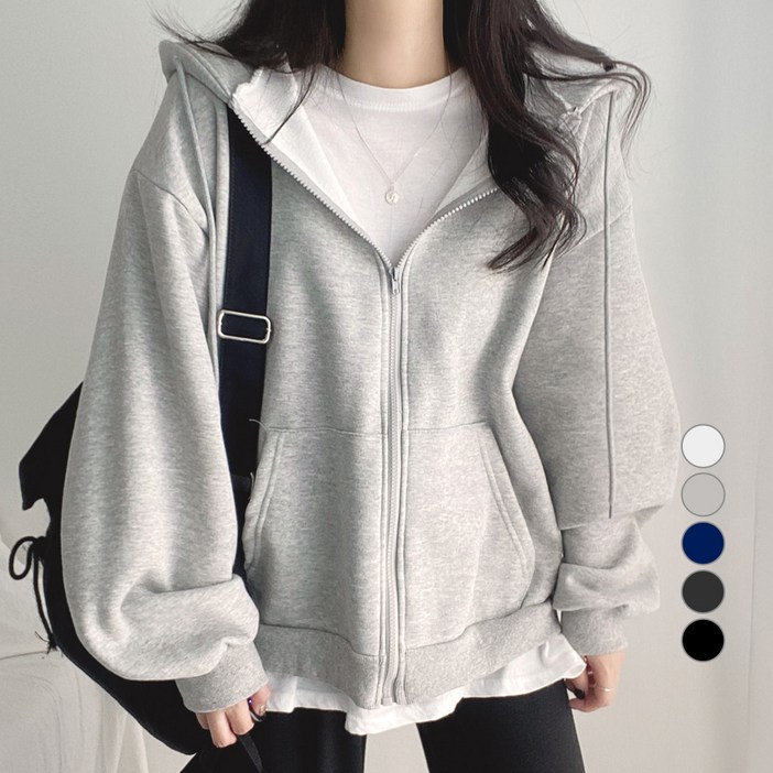 위드후이린 여성용 교복템 후드 집업