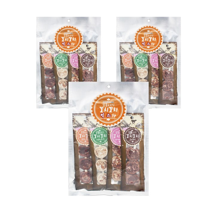 헬로도기 참좋은간식 꼬치꼬치 건조간식 4종 세트