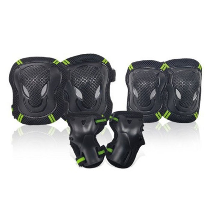 브렌스 다용도 스포츠 자전거 인라인 무릎 2p  팔꿈치 2p  손목보호대 2종 세트