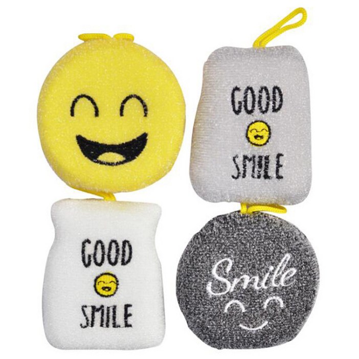 스마일 아크릴 수세미