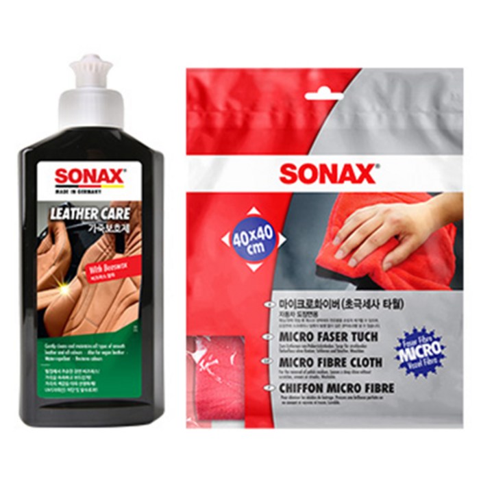 소낙스 가죽 보호제  초극사세 타월 세트