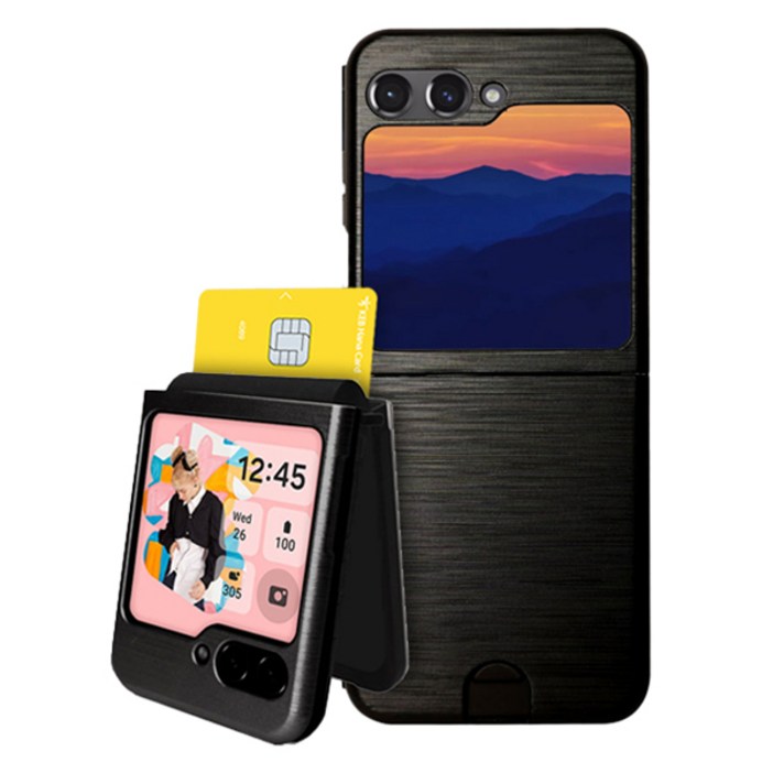 워너프 메탈 라인 카드 범퍼 휴대폰 케이스