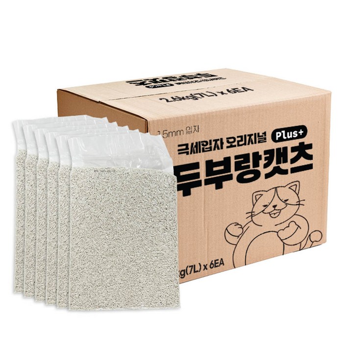 두부랑캣츠 극세입자 오리지널 플러스 고양이 모래 무라벨 두부랑캣츠 극세입자 오리지널 플러스 고양이 모래 무라벨