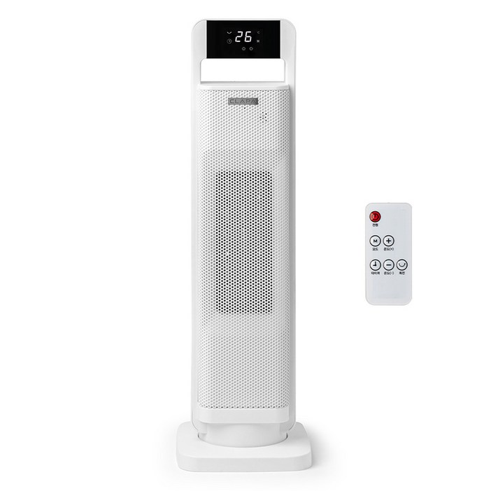 클래파 타워형 가정용 PTC 온풍기 + 전용 리모컨, 화이트, BPH-258W(온풍기)