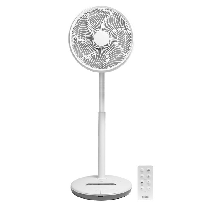 르젠 프리미엄 저소음 BLDC모터 발터치 리모컨 키높이 서큘레이터 LZEF-DF4