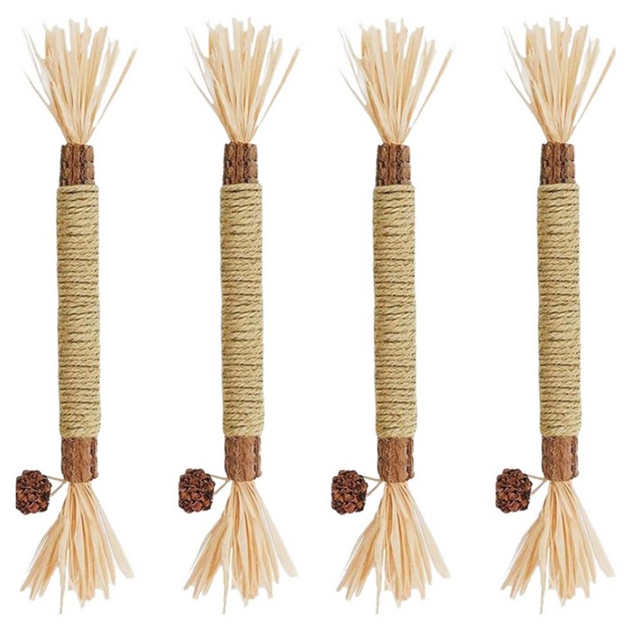 멍냥이노리터 고양이 마따따비 장난감, 혼합색상, 4개