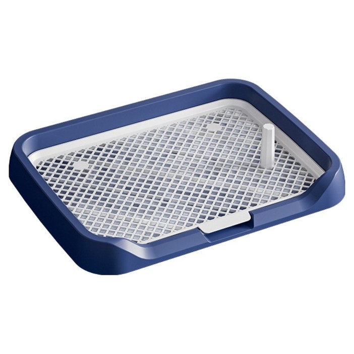 미스터추추 반려동물 프리미엄 기둥탈부착 그물망 배변판, 네이비, 1개