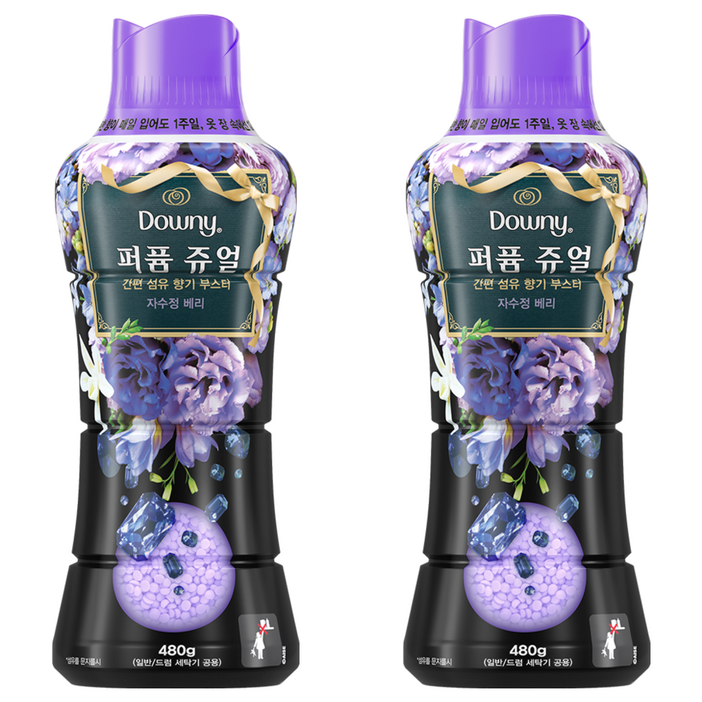 다우니 퍼퓸 쥬얼 자수정 베리 향기부스터, 480g, 2개