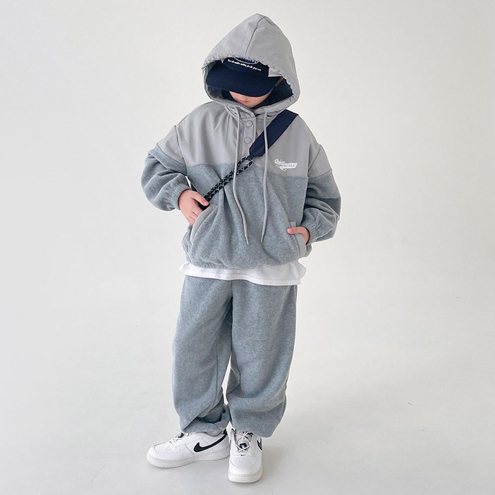 베리클로젯 더블 콤비 아노락 플리스 상하의 세트