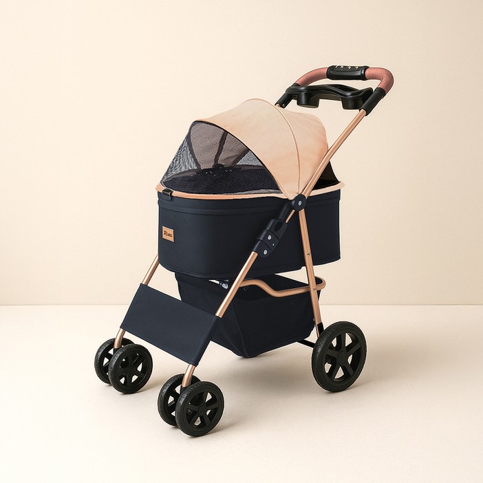 레토 원터치 퀵폴딩 강아지 유모차