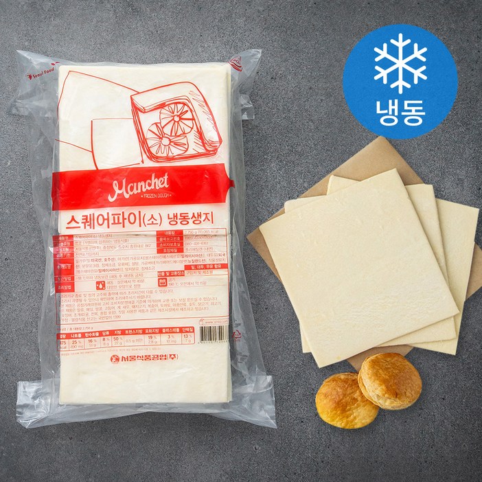 맨치트 스퀘어 파이 소 생지 냉동, 110g, 25개입, 1개
