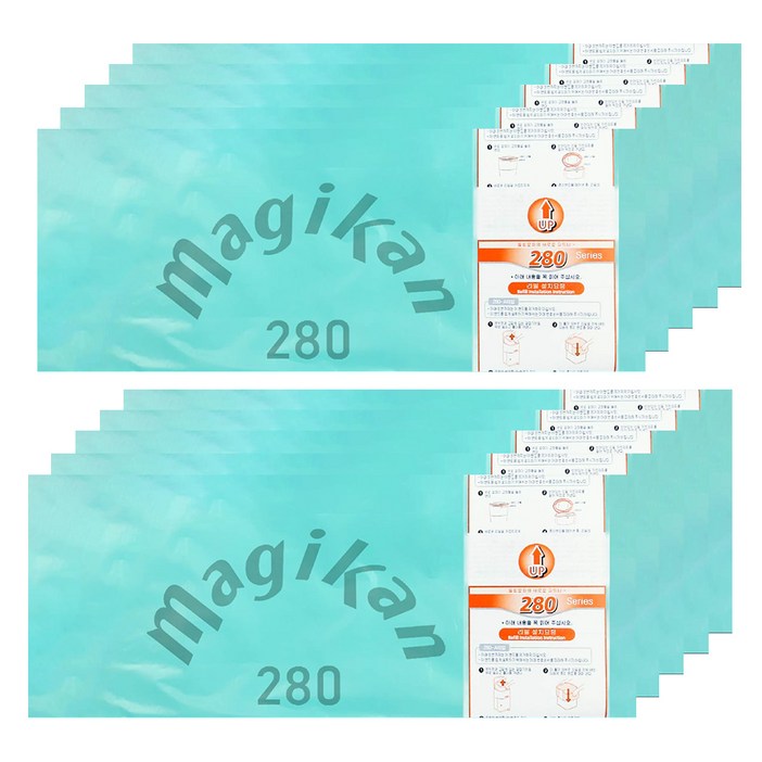 매직캔 280 그린 로고리필 기저귀 쓰레기봉투
