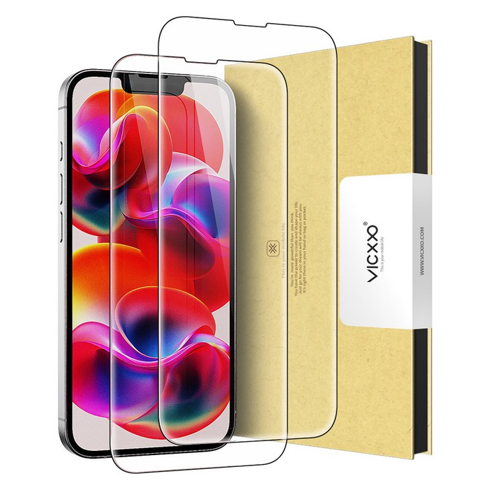 빅쏘 2.5C 고투명 9H 아이폰 강화유리 휴대폰 액정보호필름 2매