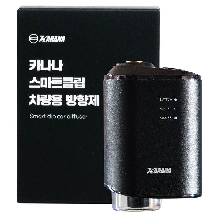 카나나 스마트클립 차량용 디퓨져 블랙 오일 10ml 세트, 블랙체리향, 1세트 카나나 스마트클립 차량용 디퓨져 블랙 오일 10ml 세트, 블랙체리향, 1세트