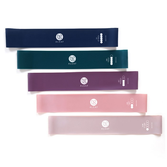 아리프 라텍스 루프 밴드 5종  파우치 세트