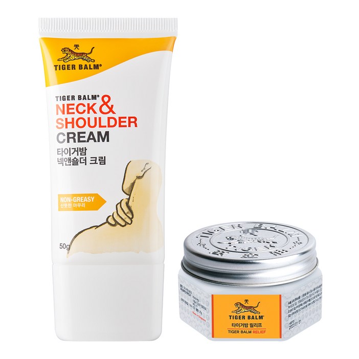 타이거밤 넥앤숄더 크림 50g  릴리프 밤 25g 세트, 1개