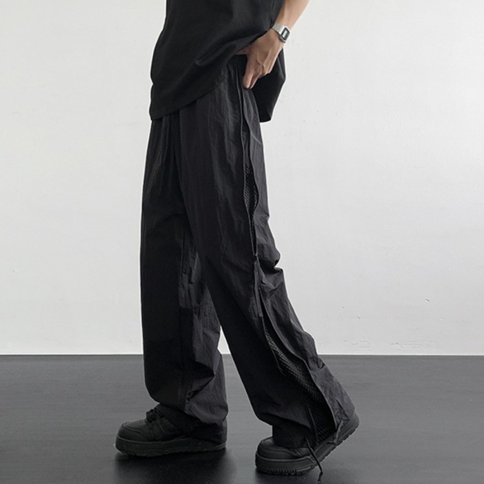 제이티엘 남성용 사이드 포인트 라이트 와이드 팬츠