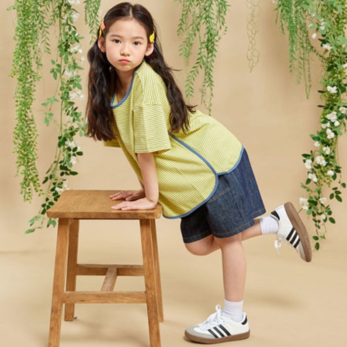 바브키즈 여아용 빅포켓반팬츠