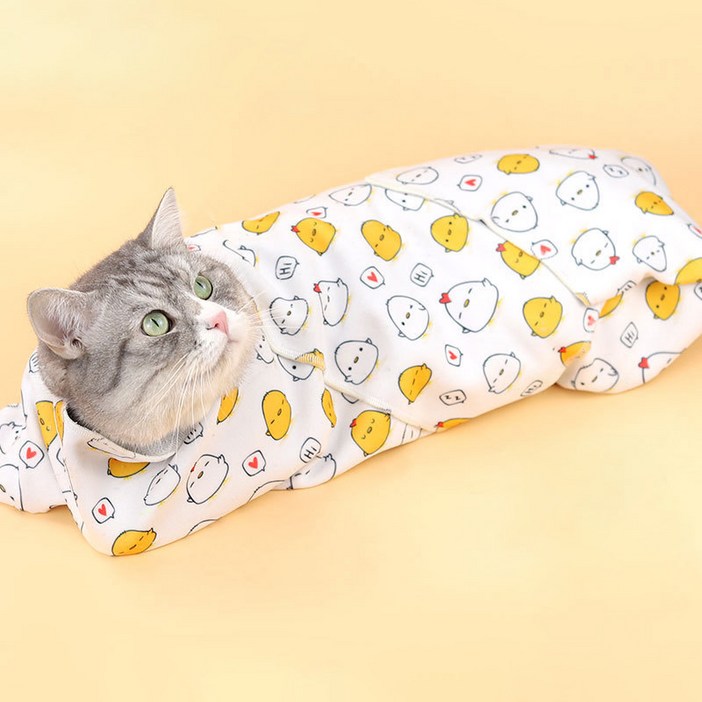 파스텔펫 반려동물 삐약이 접착 요술담요