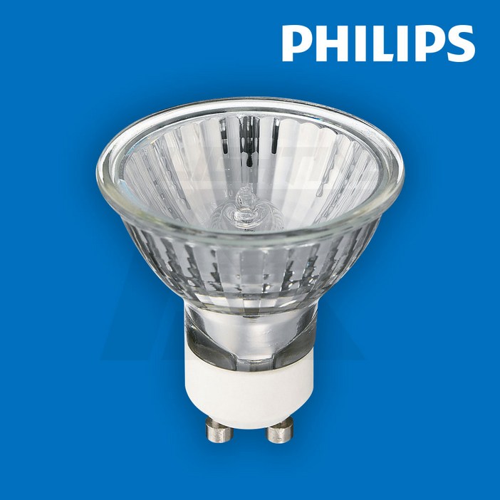 필립스 할로겐 GU10 50W 220V 디밍 밝기조절 캔들워머용 램프, 1개