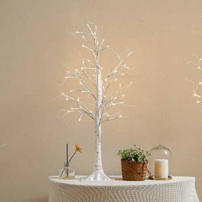 하우쎈스 크리스마스트리 자작나무 LED 감성트리 90cm