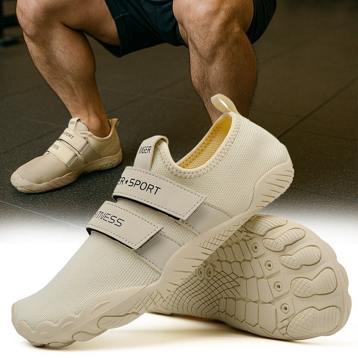 스토리원 SHSPH076 인도어 크로스핏 피트니스 헬스운동화 역도화, 1개, 베이지