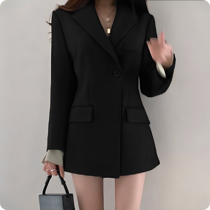 에쉬울프 원버튼 봄 가을 정장 자켓