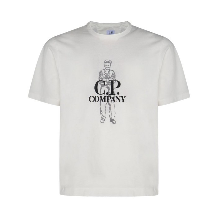 C.P. CompanyC.P. 컴퍼니 로고 프린트 티셔츠 C.P. CompanyC.P. 컴퍼니 로고 프린트 티셔츠