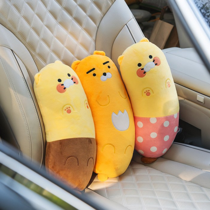 카카오프렌즈 발라당 차량용 목쿠션 목베개, 춘식이 잠옷, 1개