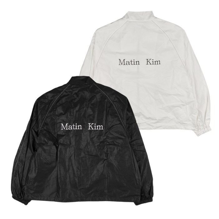 당일발송 마뗑킴 자켓 로고 코팅 점퍼 MATIN KIM LOGO COATING JUMPER GRAD 정품보증택 당일발송 마뗑킴 자켓 로고 코팅 점퍼 MATIN KIM LOGO COATING JUMPER GRAD 정품보증택
