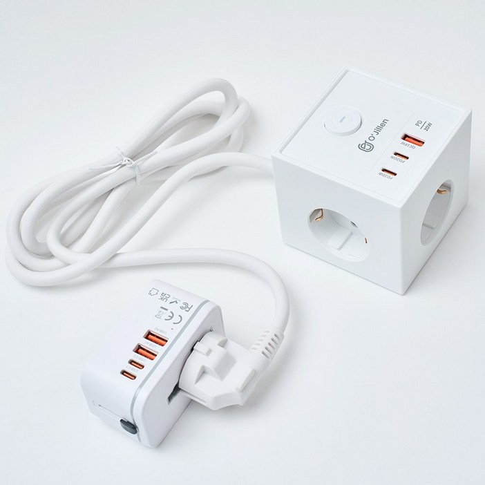 오지렌 여행용 고속충전 멀티탭 멀티어댑터