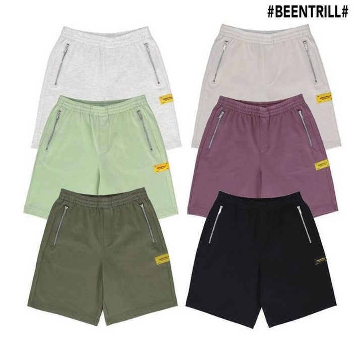 빈트릴 BEENTRILL 공용 뉴 유틸리티 컴포트핏 스웻 쇼츠 팬츠 BA232SP001