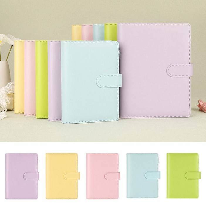 마카롱 다이어리  6공 다꾸 플래너 일기장 만년형 줄노트 속지세트